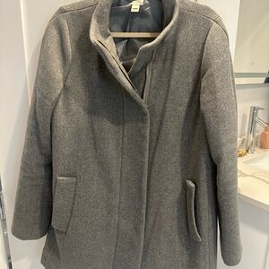 J Crew women’s size 14 Gray Women's City Coat Like New